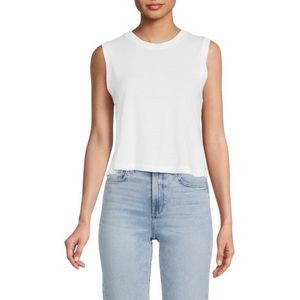NWT! WeWoreWhat - Cotton Jersey  Muscle Tee - Light Grey - Size Medium